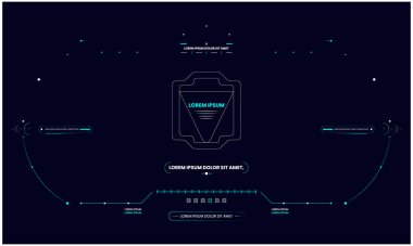 Bilimkurgu HUD Arayüz Templet tasarımı