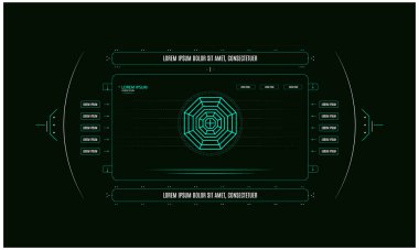 Bilimkurgu HUD Arayüz Templet tasarımı