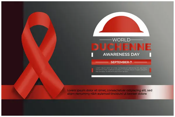 stock vector Uniting for Strength World Duchenne Awareness Day