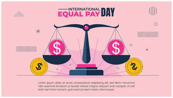 stock vector International Equal Pay Day design