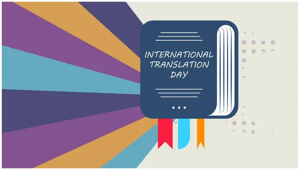 stock vector Bridging Cultures, Celebrating International Translation Day