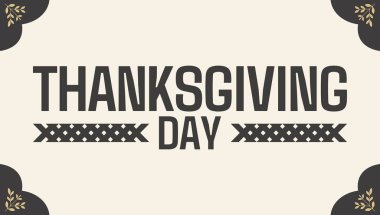 Mutlu Şükran Günleri Basit ve akıllı tasarım şeytana uyma