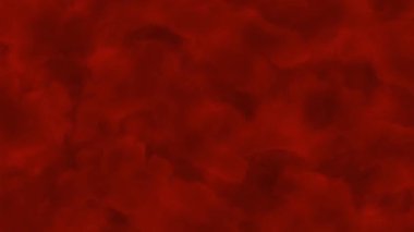 Canlı Kırmızı Önlük Bulutu Soyut Arkaplan 4k animasyonu