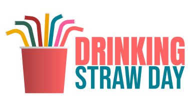 Ulusal Kamış İçme Günü. 3 Ocak. Ulusal Kamış Günü posteri, afişi, kartı. Güneş patlaması, renkli tasarım