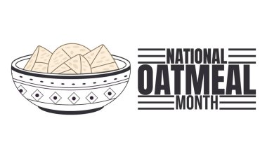 Ulusal Yulaf ezmesi Ay tasarımı yaratıcı tasarım