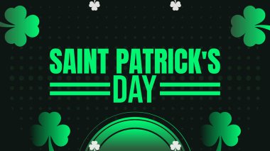 celebrating st. patrick  st. patricks day design template, poster banner clipart