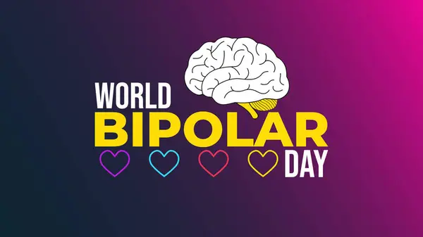 Dünya Bipolar Günü Farkındalığı Akıl Sağlığı ve Ruh Hali Bozuklukları Tasarımı