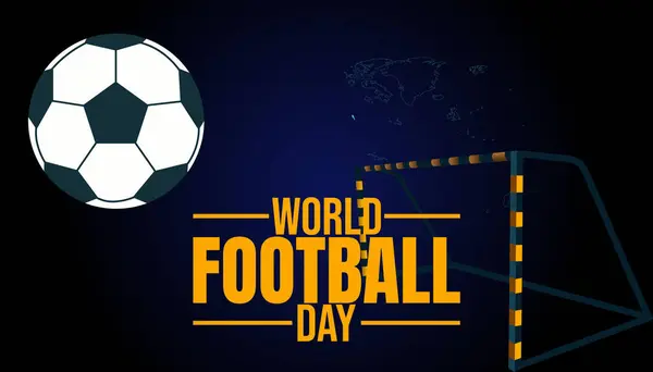 Güzel oyun dünyası futbol günü tasarımını kutlayalım.