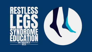 Restless Legs Syndrome Awareness Week design templet