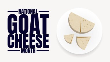 Ulusal Keçi Peyniri Ay Tasarımı, Lezzetli Peynir Sanat ve Yemek Grafikleri