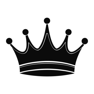 taç simgesi vektör illüstrasyonu