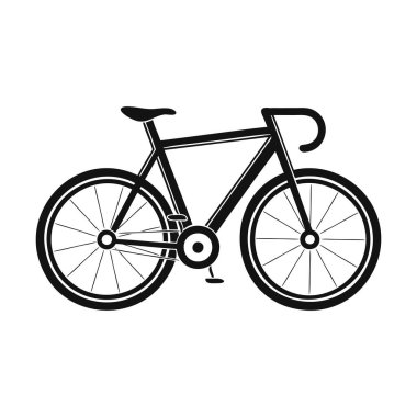 yol bisikleti ikonu vektör illüstrasyonu