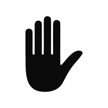 El Simgesi Vektör Resmini Durdur