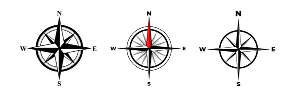 Kompass Icon Set Png Transparenter Hintergrund Setzen Sie Kompasssymbole Kompass — Stockvektor