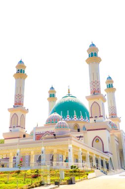 Syahrun Nur Büyük Camii 'nin dikey görüntüsü, Güney Tapanuli, Kuzey Sumatra