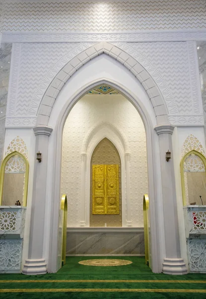 Vnitřní Pohled Velkou Mešitu Syahrun Nur Jižní Tapanuli Severní Sumatra — Stock fotografie