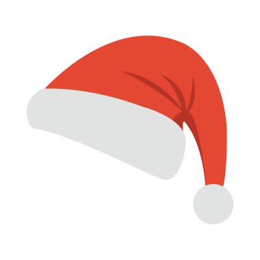 Noel Baba Şapkası Simgesi. Noel Baba Şapkası Aralık 'ta Noel Kutlaması