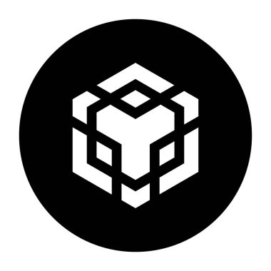 Binance Coin BNB Şifreleme Logosu Simgesi. BNB Blokzinciri Kripto Para Birimi Sembolü