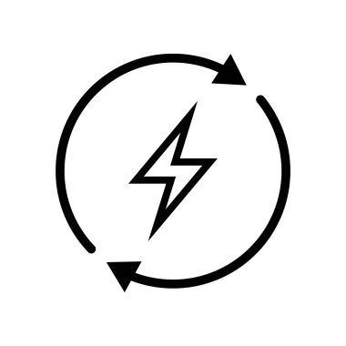 Sürdürülebilir Elektrik Enerji Simgesi