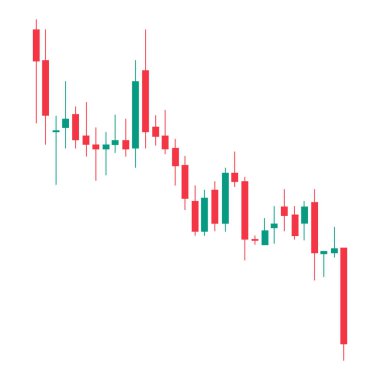 Ayı pazarı şamdan ticaret şeması şeffaf arkaplanda izole edildi