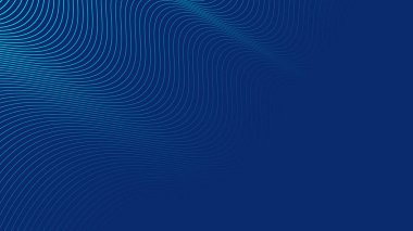Soyut teknoloji parçacıkları arka planı örüyor. Akan dalga parçacık çizgileri ve gradyan etkisi olan soyut koyu mavi arkaplan, modern tasarım, duvar kağıdı veya dijital şablonlar için mükemmel.