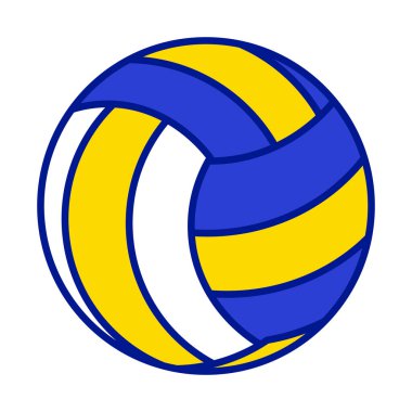 Voleybol ikonu. Web için voleybol vektör düz simgeleri, beyaz arkaplanda izole uygulama tasarımı