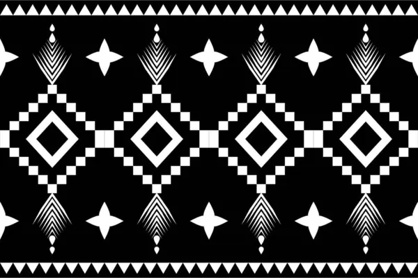 Бесшовный Шаблон Абстрактный Векторный Фон Черно Белыми Элементами — стоковое фото