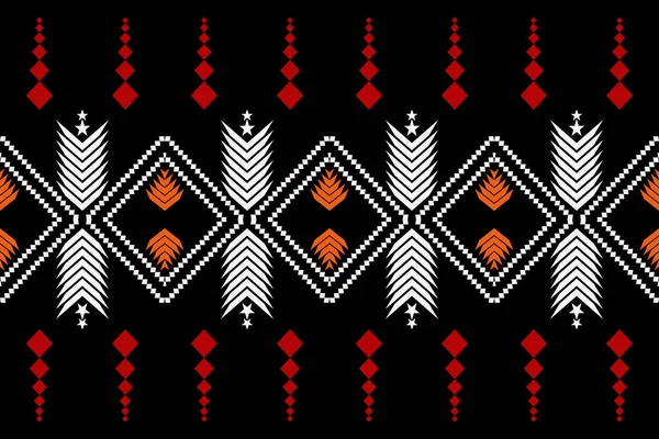 Motif Tribal Sans Couture Fond Géométrique Avec Des Éléments Ethniques — Photo