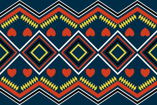 Αδιάλειπτη Μοτίβο Παραδοσιακά Χρώματα Εικονογράφηση Διανύσματος — Φωτογραφία Αρχείου
