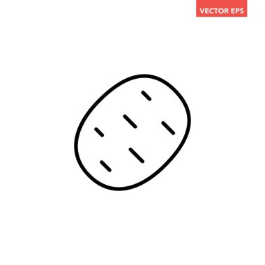 Siyah tek karides çizgisi simgesi, basit deniz ürünleri tasarımı düz tasarım pictogram, uygulama logosu web sitesi düğmesi ui ux arayüzü elementleri için infografik vektör beyaz arkaplan üzerinde izole