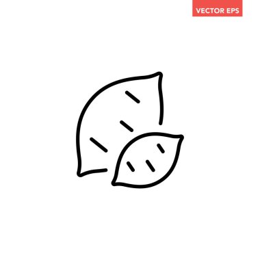 Siyah tek tatlı patates çizgisi simgesi, basit sebze düz tasarım pictogram, uygulama logosu için infografik vektör ui ux arayüzü elementleri beyaz arkaplanda izole edildi