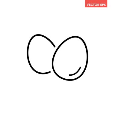 Yumurta simgesi logo tasarım şablonu