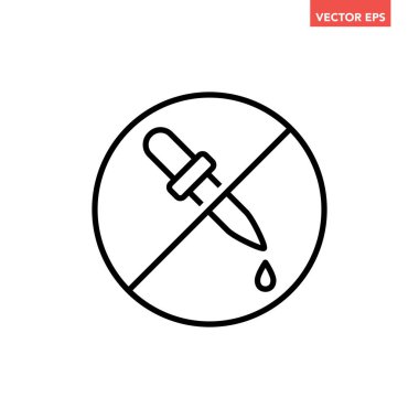 Siyah tek bir suni renk serbest çizgi simgesi, basit boya içermeyen düz çizim pictogram, uygulama logosu için infografik vektör ui ux arayüzü beyaz arkaplanda izole edildi