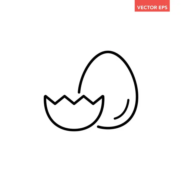 Yumurta Simgesi Logo Tasarım Şablonu — Stok Vektör