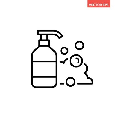 sabun ve temizlik vektörü simgesi. beyaz arkaplanda izole