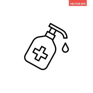 tıbbi şişe simgesi tasarım vektörü