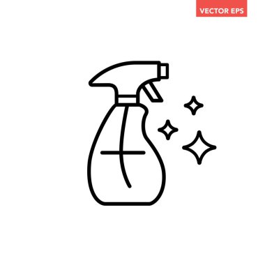 Beyaz arkaplanda izole edilmiş sprey şişe vektör çizgisi simgesi
