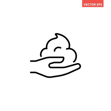 El yıkama ikonu. vektör simgesi.