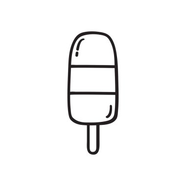 dondurma simgesi, vektör illüstrasyonu