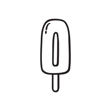 dondurma hattı biçim ikon vektör tasarımı