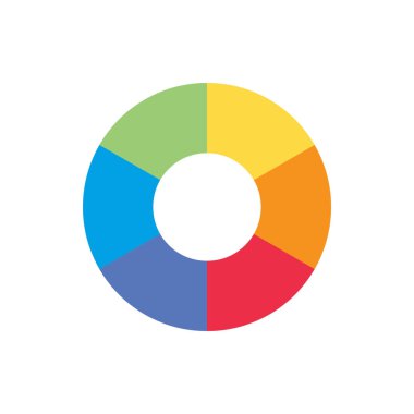 Pasta grafiği vektör illüstrasyonu 