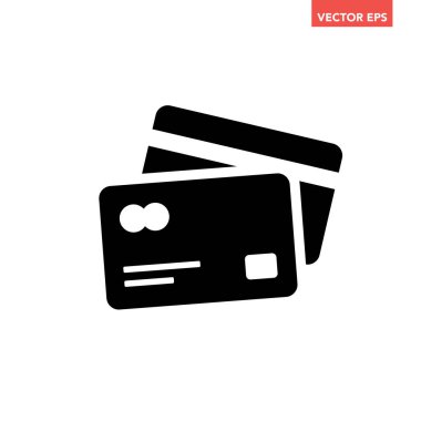 Kredi kartı simgesi. Vektör konsept illüstrasyon tasarımı için