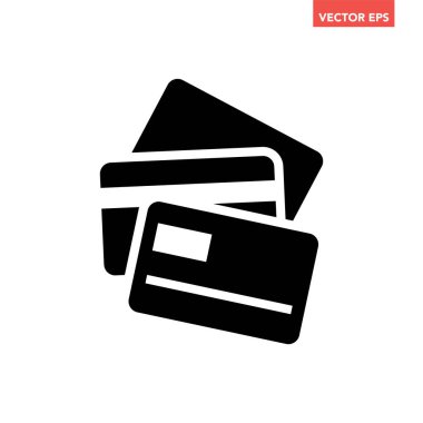 Kredi kartı ikonu vektör çizimi tasarımı