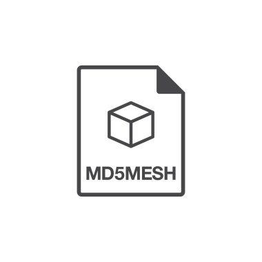 dosya uzantısı simgesi, vektör illüstrasyonu basit tasarım