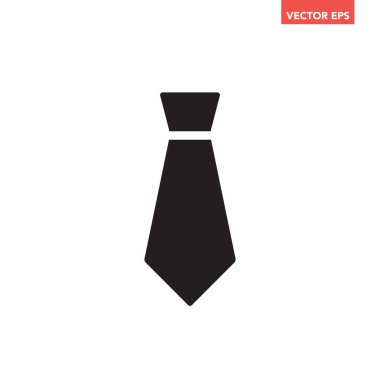Kravat düz simge vektör çizim 