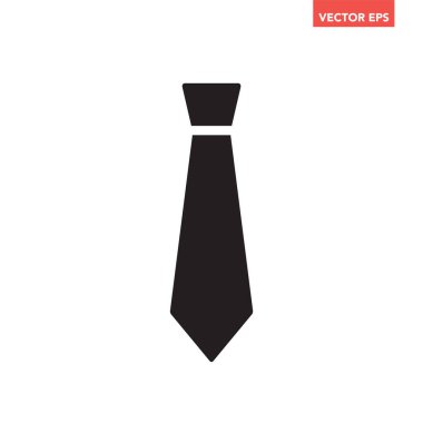 Kravat düz simge vektör çizim 