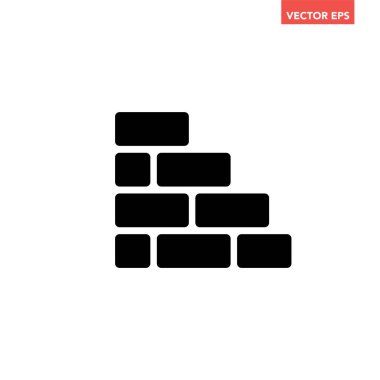 tuğla duvar simgesi tasarımı illüstrasyonu