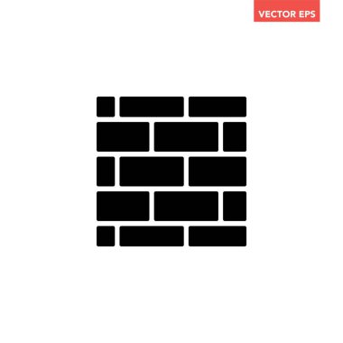 tuğla duvar simgesi tasarımı illüstrasyonu