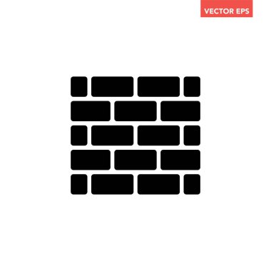tuğla duvar simgesi tasarımı illüstrasyonu