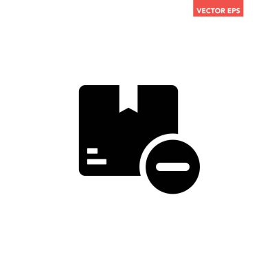 kutu simgesi, vektör illüstrasyonu basit tasarım